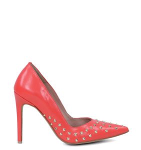 GASSU ANAHIT , czerwone szpilki z dżetami - bokiem