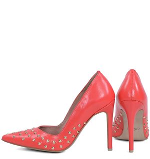 GASSU ANAHIT , czerwone szpilki z dżetami - z tyłu