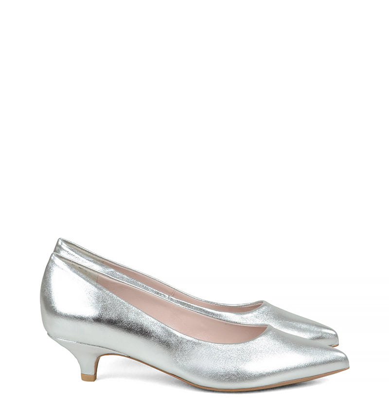 ane-silver-lico-1.jpg GASSU JESSICA srebrne niskie szpilki - bokiem