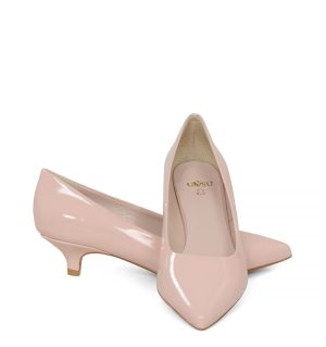 GASSU JESSICA Różowe czółenka na niskim - z przodu