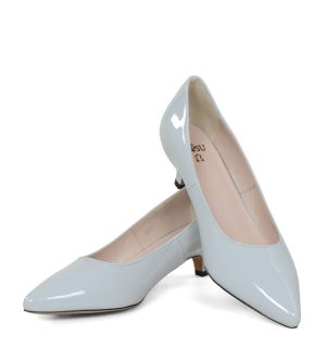 GASSU JESSICA szare czółenka na niskim obcasie - z przodu