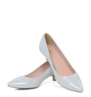 GASSU MICHELLE to idealne srebrne buty ślubne - z przodu