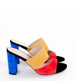 LUNA - Kolorowe klapki na słupku - bokiem