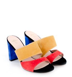 LUNA - Kolorowe klapki na słupku - po skosie