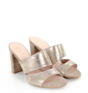 LUNA - Złote klapki na słupku - po skosie