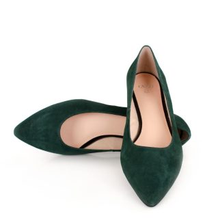 LAIA - Ciemno zielone baleriny - z przodu