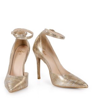 Złote szpilki - z przodu