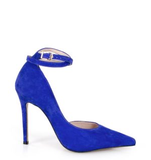 Niebieskie szpilki - bokiem