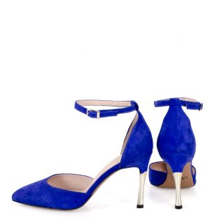 Niebieskie szpilki - z tyłu