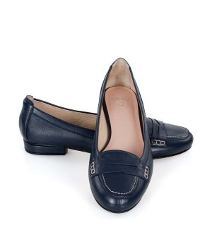 Granatowe baleriny - z przodu