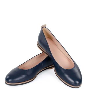 Granatowe baleriny - z przodu