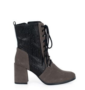 MADISON - Ciemno szare botki za kostki na słupku - bokiem