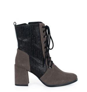 MADISON - Ciemno szare botki za kostki na słupku - bokiem