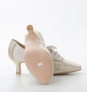 PILAR - Złoto beżowe buty treningowe do tańca - obrazek 7