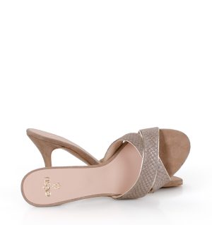 CHRISTINA - klapki beżowe na szpice - obrazek 6