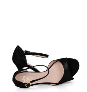 RAMONA - Czarne sandałki do tańca - obrazek 4