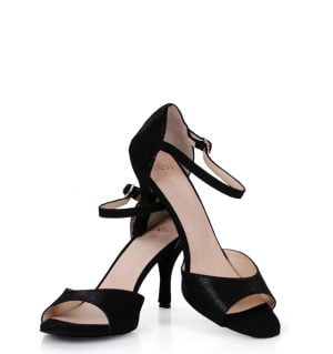 RAMONA - Czarne sandałki do tańca - obrazek 5