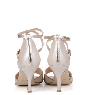 JUANA - Jasnobeżowe sandałki taneczne - obrazek 4