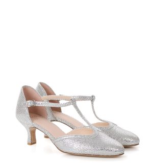OLIVIA - srebrne czółenka taneczne - obrazek 2