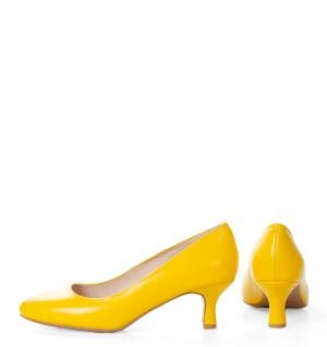 MAVIS - żółte czółenka na niskim obcasie - obrazek 6