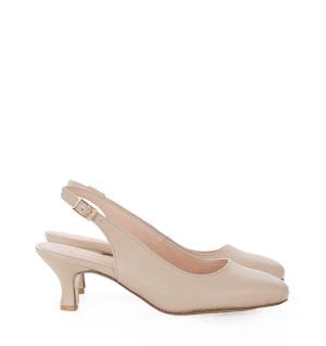 GABI - beż perła czółenka z odkrytą piętą - obrazek 3