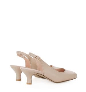 GABI - beż perła czółenka z odkrytą piętą - obrazek 7