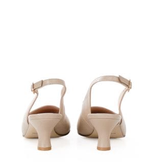 GABI - beż perła czółenka z odkrytą piętą - obrazek 8