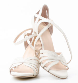 CONSUELA - kremowe sandałki do tańca - obrazek 5