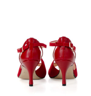 CARMELITA - czerwone sandałki do tańca - obrazek 4