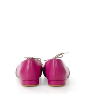 FLORES - buty na płaskim obcasie do ćwiczeń tanecznych, fuksja - obrazek 4